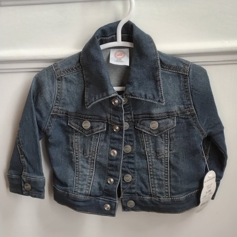 Wonder Nation Baby Denim Jean Jacket – Size 6–9M